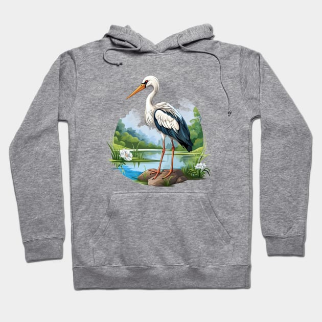 stork Hoodie by zooleisurelife